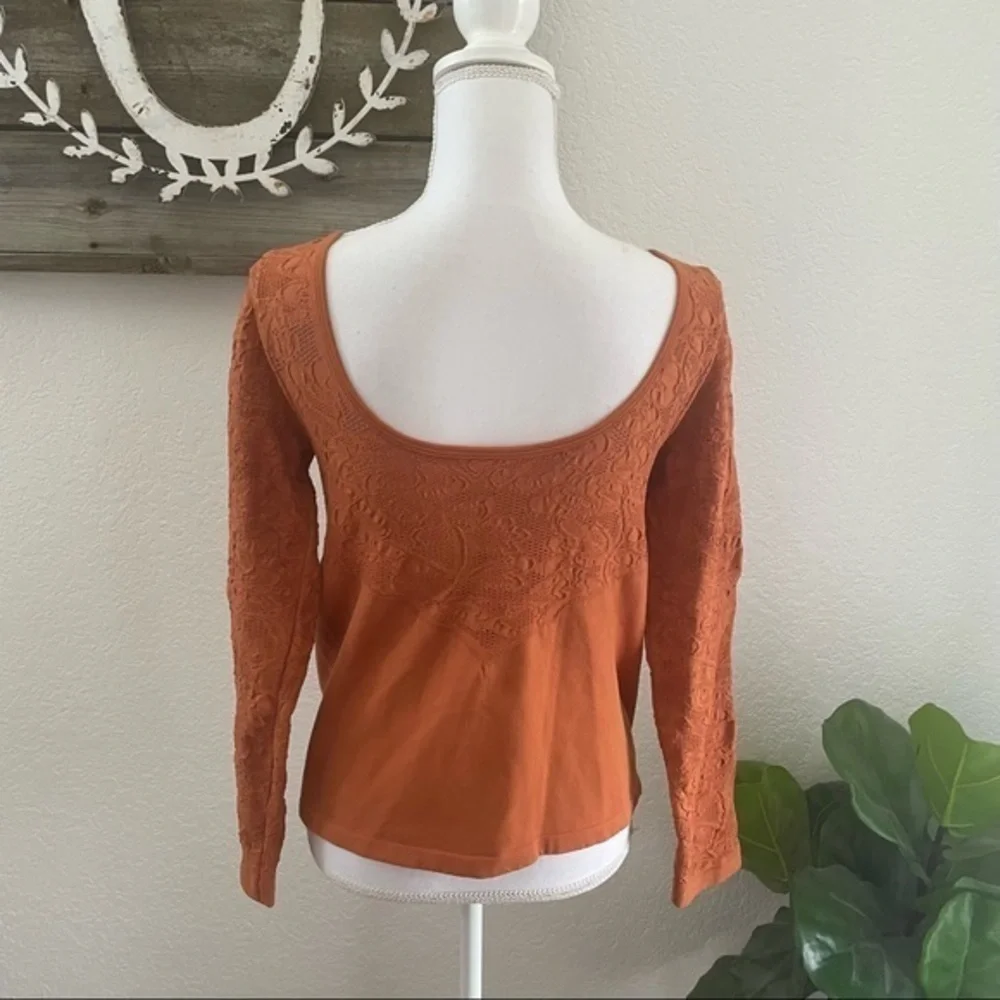 Anthropologie‎ seamless long sleeve layering top size L